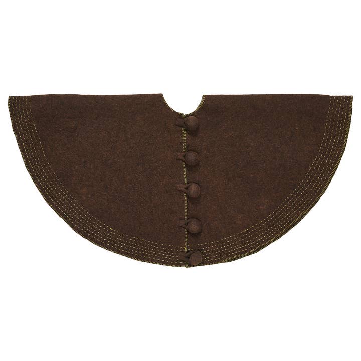 Jupe de sapin de Noël de la Maison-Blanche, faite à la main, en feutre de laine pour la vente par Arcadia Home