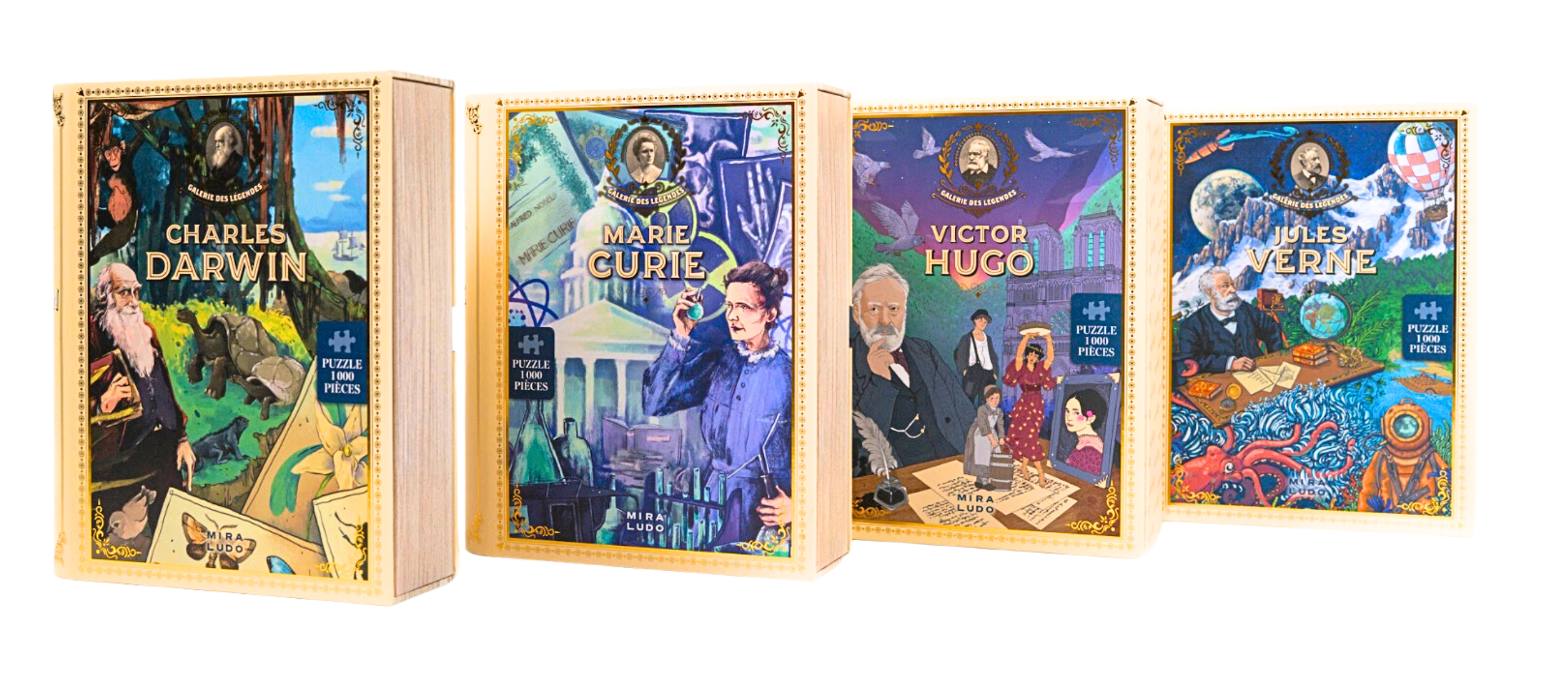 MIRALUDO - Wholesale Puzzle - Adult - Puzzle 1000 pieces - The Gallery of Legends - Book Format6