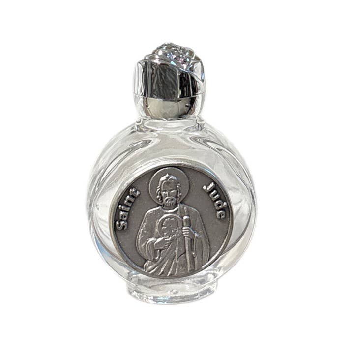 Oremus Mercy - Wholesale Religious card - Holy Water Bottle ~ St Jude Rose Top