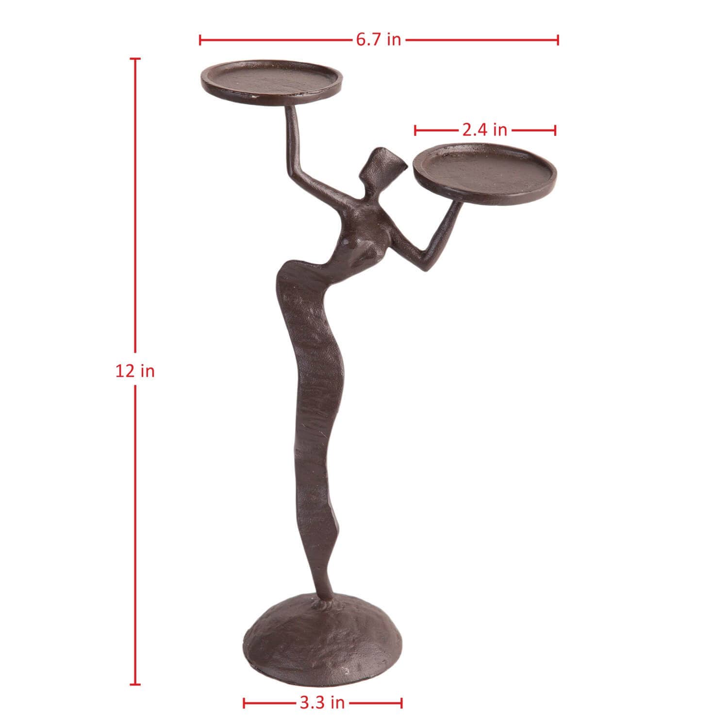 Danya B - Vente Bougeoirs - Fancy Lady Porte-bougie double en fonte6