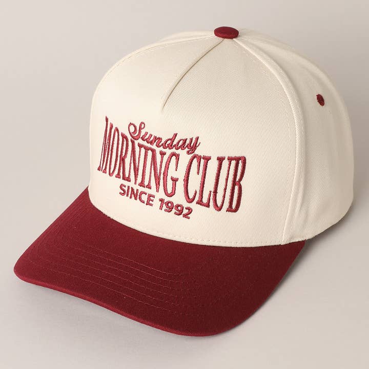 Fashion City - Wholesale Trucker Hat - Unisex - Sunday Morning Club Two-Tone Trucker Hat2