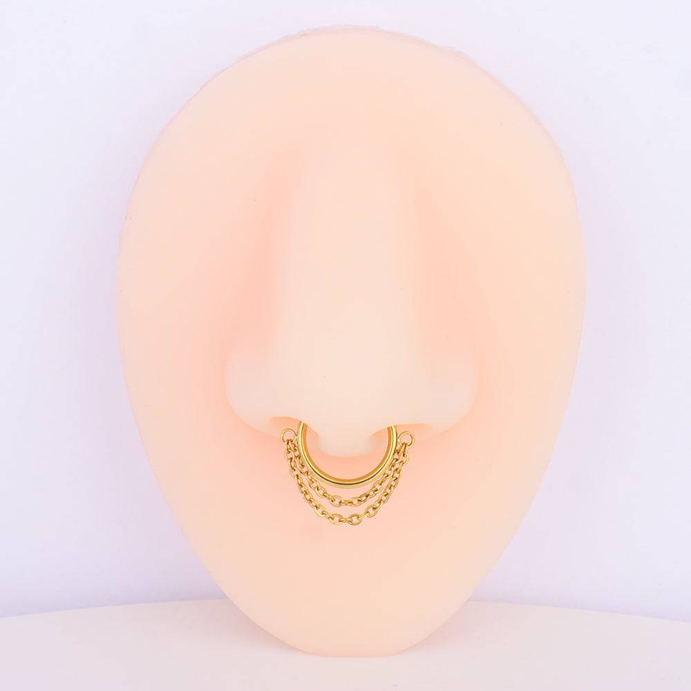 oumo jewelry - Wholesale Nose Ring - Chain Hoop Nose Ring1