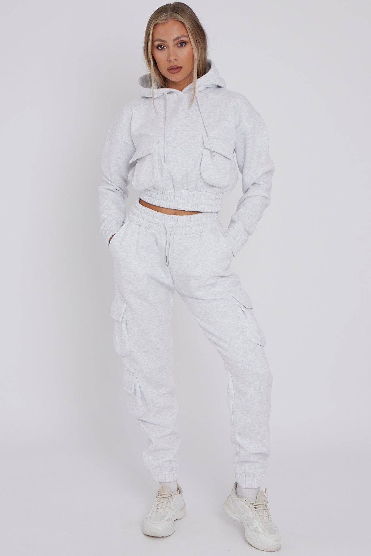 Stylewise Direct - Wholesale Lounge Set - Women's - Cargo Pockets Fleece Tracksuit3