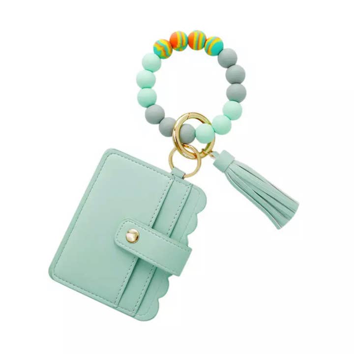 Mavi Bandz - Wholesale Keychain Bracelet - Wallet Wristlet Silicone Bead Tassel Keychains Women Girls5