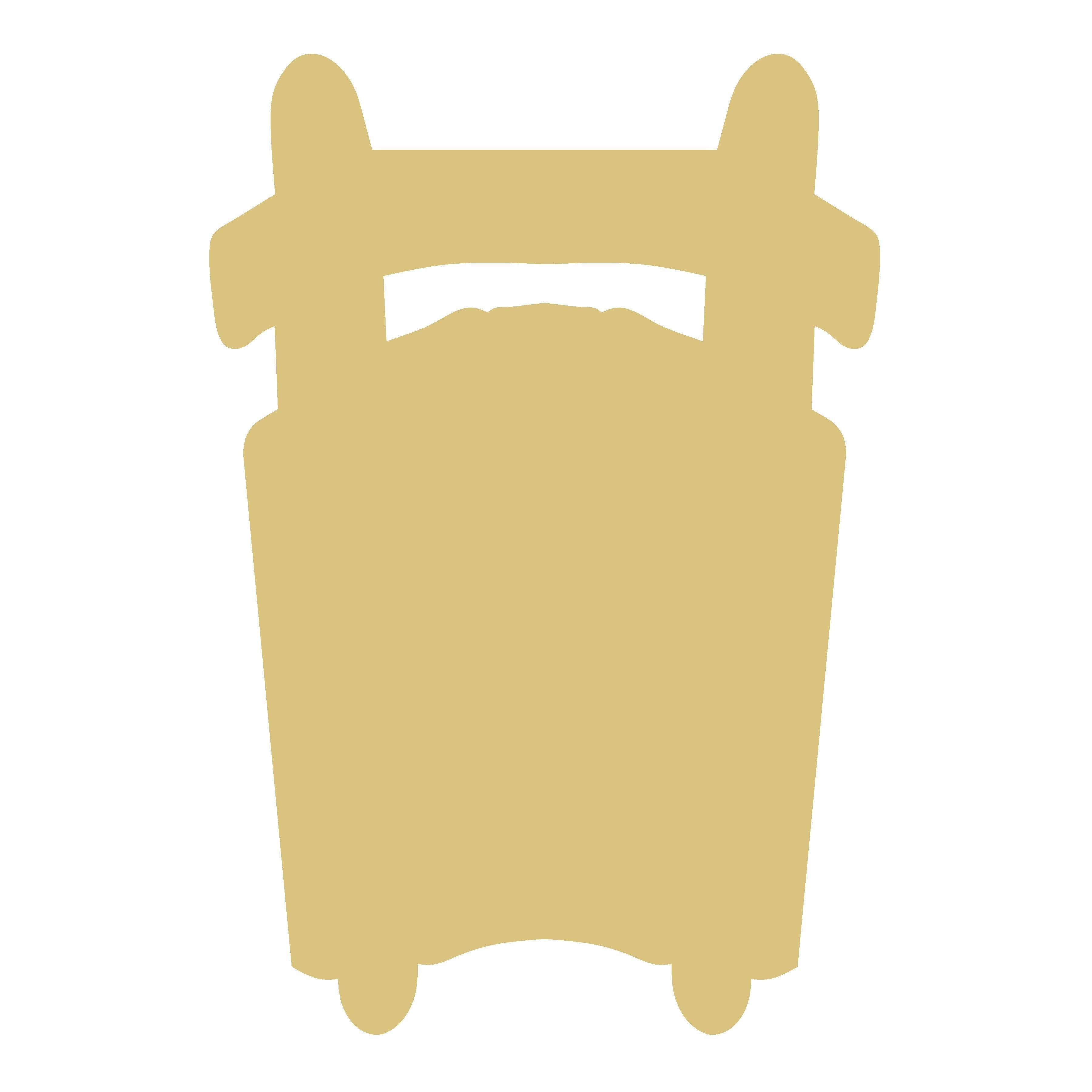 Diverse Woodworking - Wholesale Cutouts - Sled Unfinished Wood Cutout Style 30