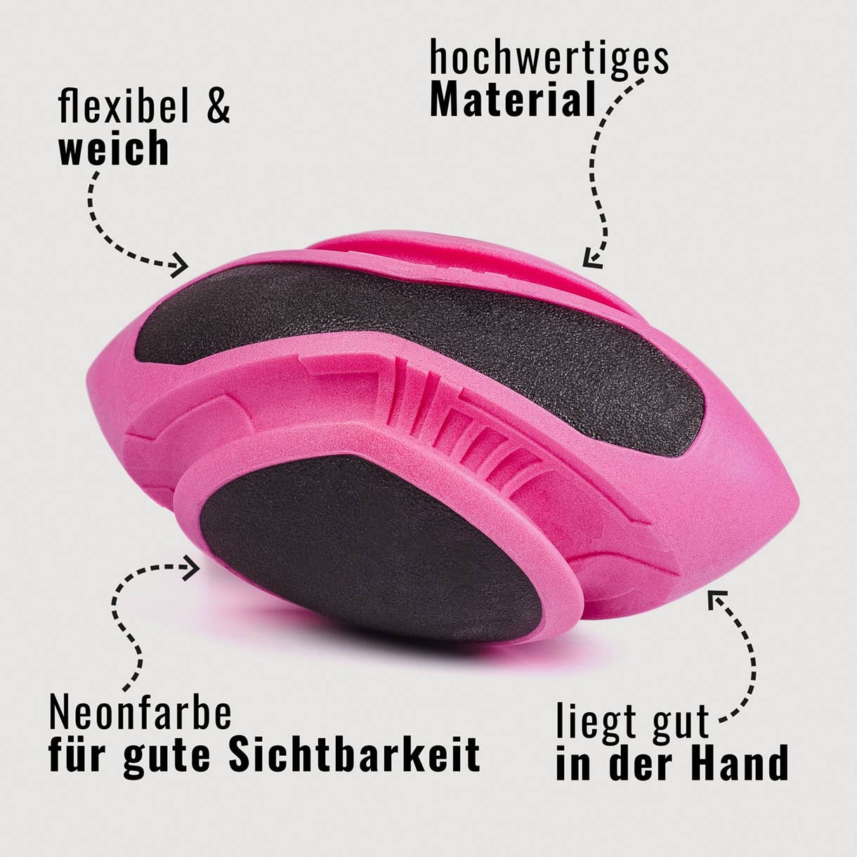 ne&no - Wholesale Pet Fetch Ball - Dog - ne&no® Dog Football – floats – neon pink – Fetch8