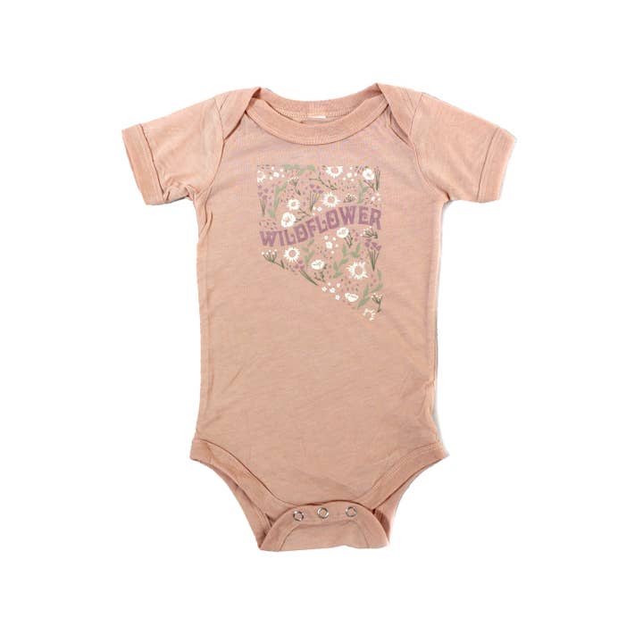 Nevada Wildflower Onesie (Baby) for wholesale by Wild is Calling