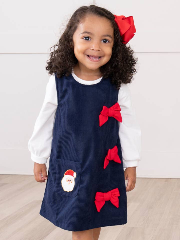 Santa’s Little Pocket Skirtall Outfit for wholesale by Marie Nicole Clothing