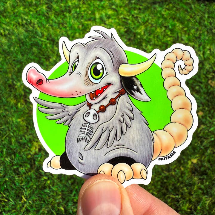 VINYLKLISTERMÆRKE: Figley (Opossum-Ko-Finke) for engroshandel hos Mutasia