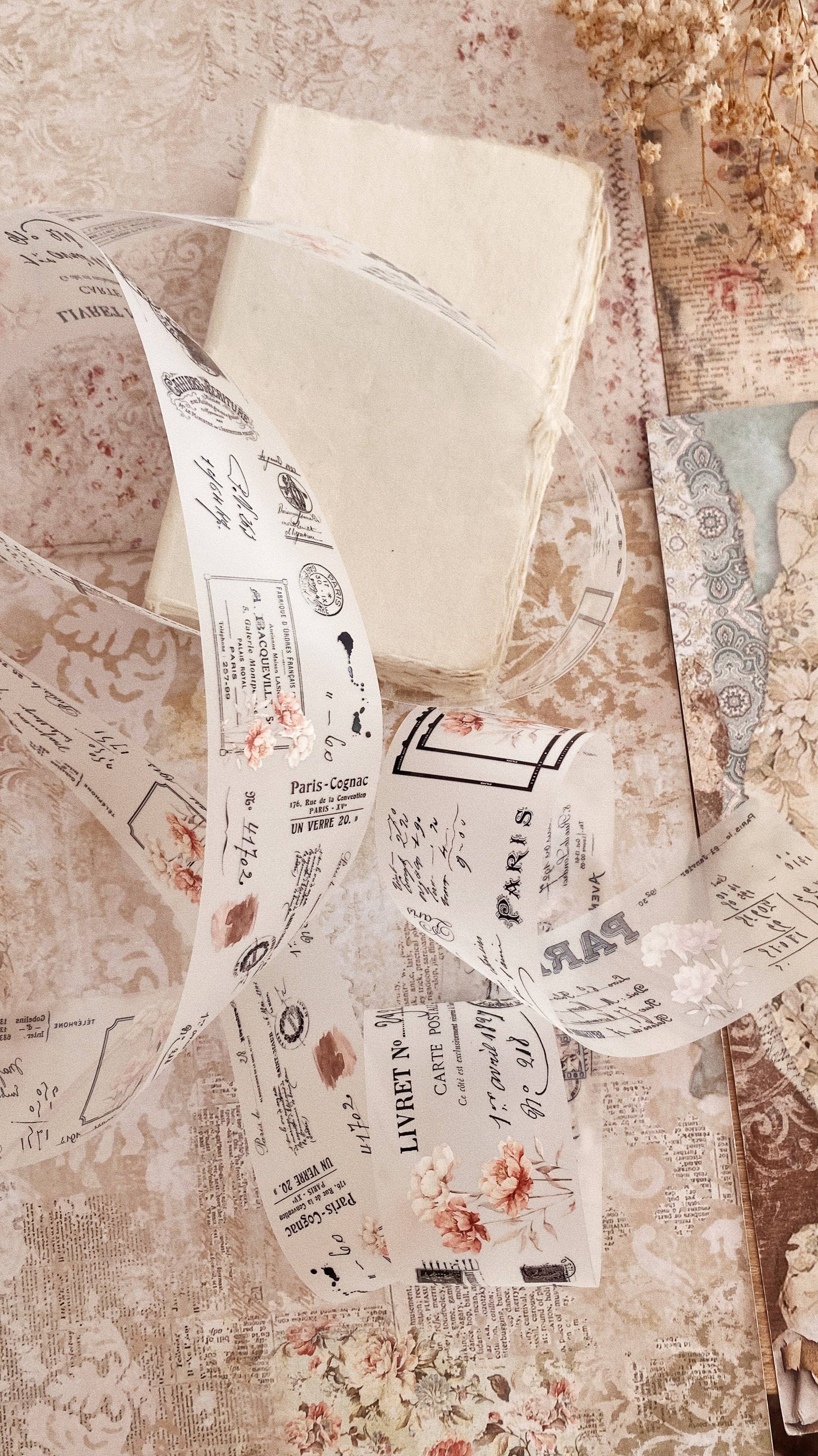 Chapteries - Wholesale Washi Tape - PET tape - Vintage peony6