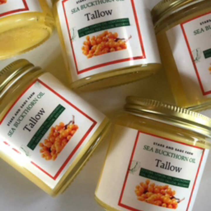 Huile d'argousier Suif pour la vente par Stars and Sage Farm