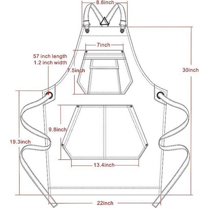 NINEXIS - Wholesale Apron - CWMM1825_Denim Wash Multi-Functional Apron For Home Work7