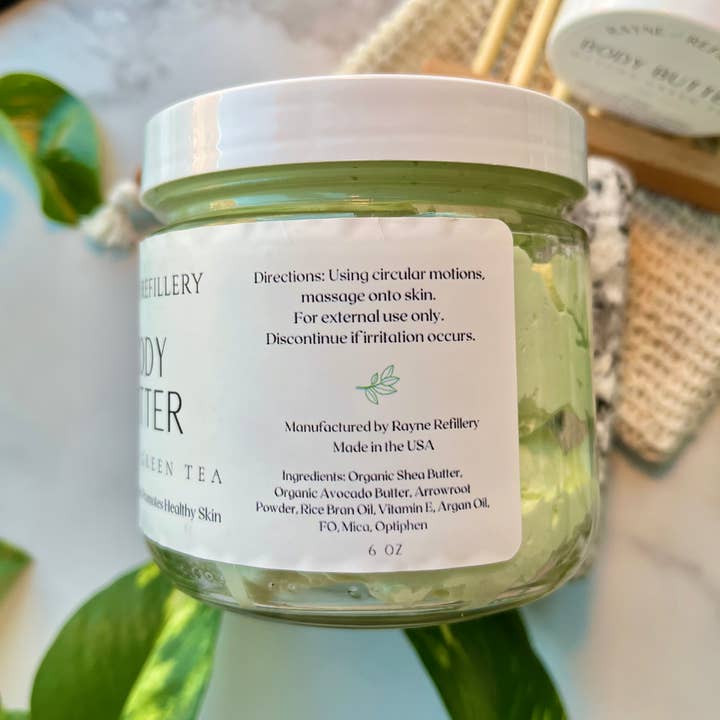 Rayne Refillery – wholesale Solid lotion – Body Butter- Matcha Green Tea With Organic Ingredients