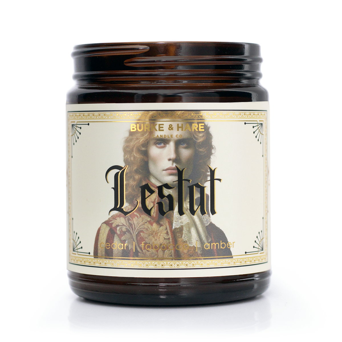 Burke & Hare Co - Wholesale Jar/Filled Candle - Gothic Scented Candle - Vampire Lestat - Cedar and Amber1