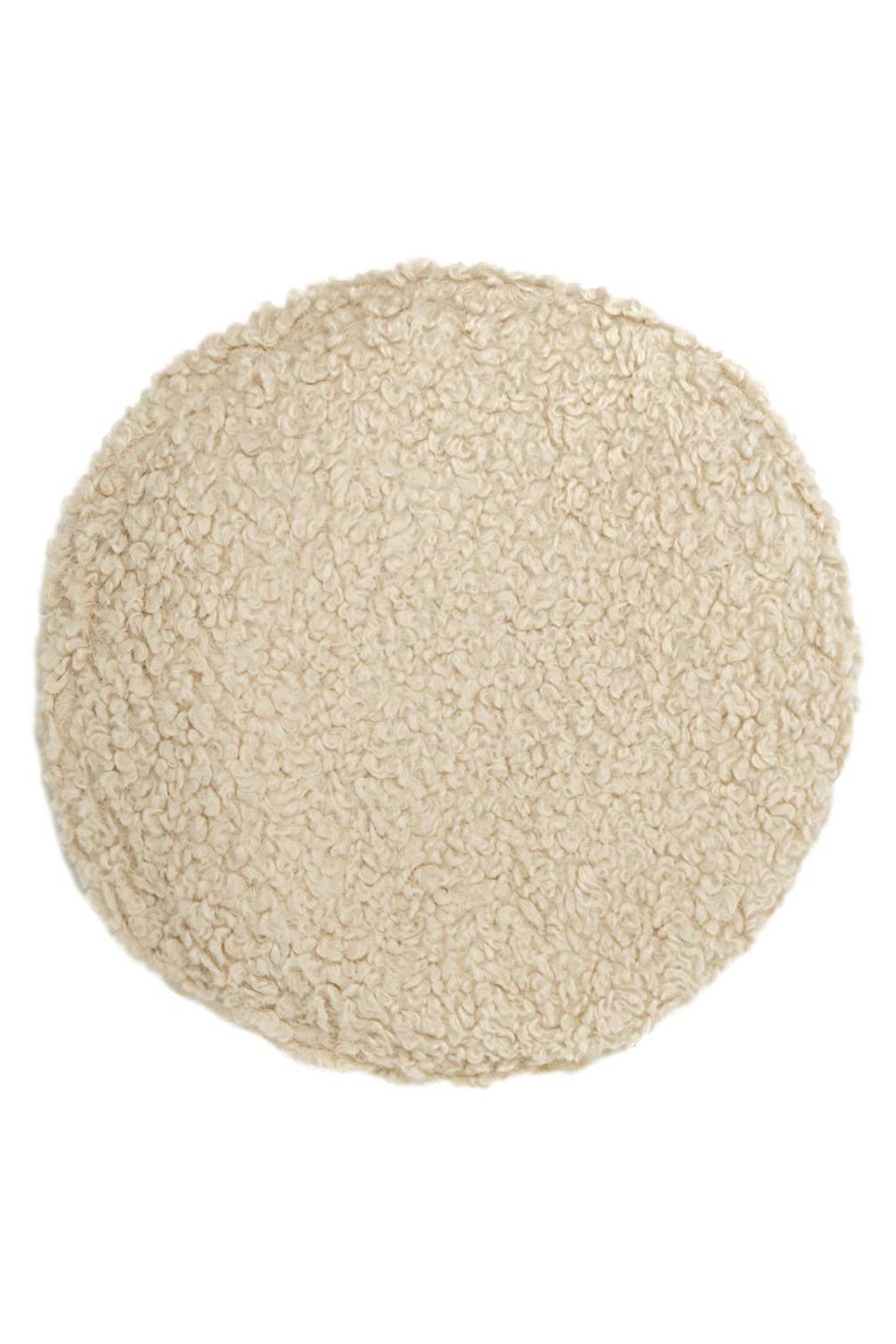 Olive & Pique – wholesale Beret – Women's – Sherpa Textured Statement Beret, Vegan Leather Piping, Beige2