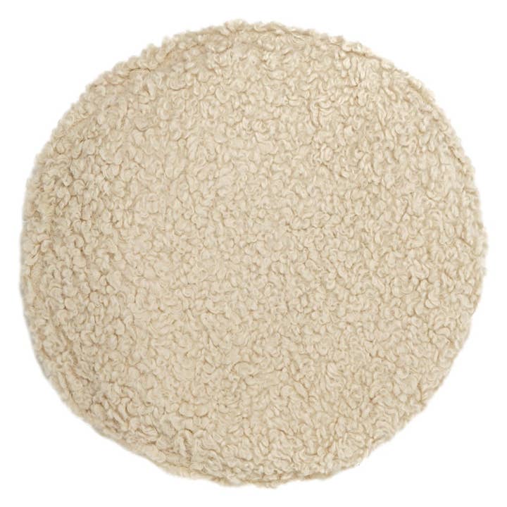 Olive & Pique - Wholesale Beret – Women's - Sherpa Textured Statement Beret, Vegan Leather Piping, Beige2