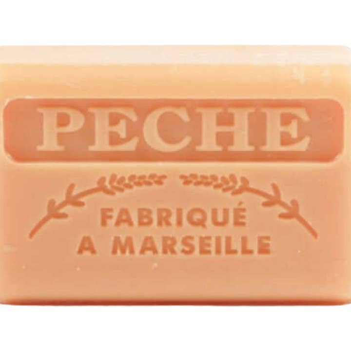 French Soap Wholesale - Wholesale Bar Soap - 125g Peach Wholesale French Soap