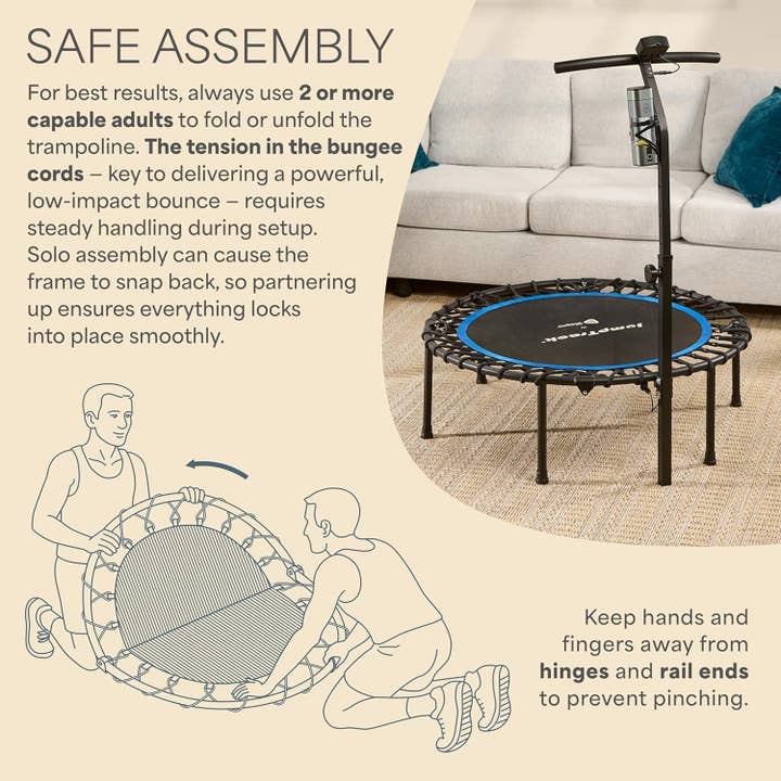 LifePro - Wholesale Fitness Equipment - Lifepro JumpTrack 40" Rebounder Trampoline with Counter 10