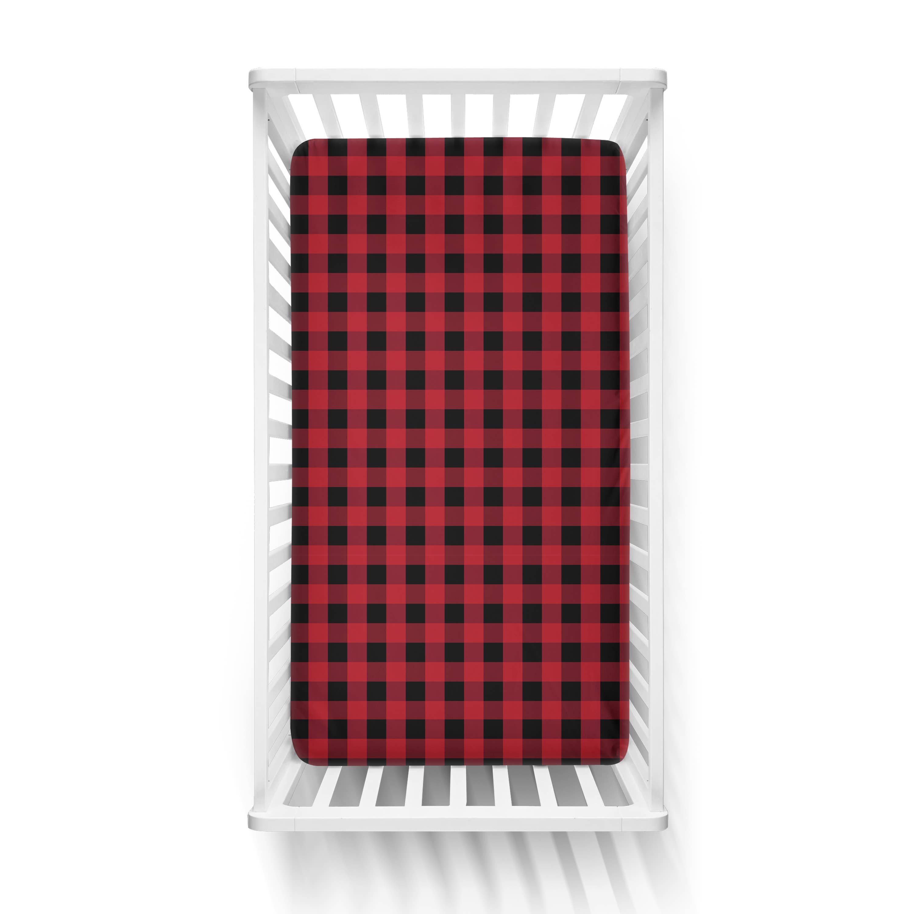 JLIKA - Wholesale Cot/Crib Sheets - Crib Sheets 100% Cotton Red Plaid1