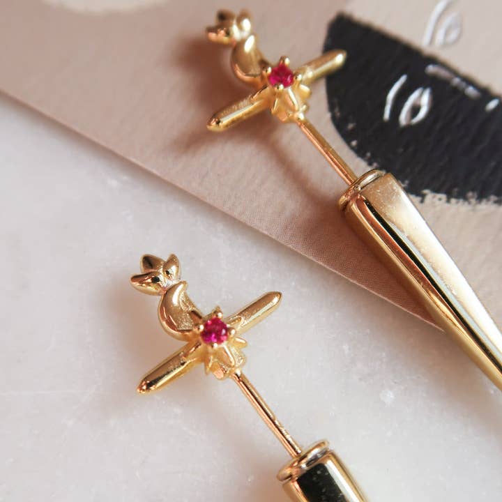 Bittersweet - Wholesale Dangle Earrings - Goldryn Celestial Sword Earrings2