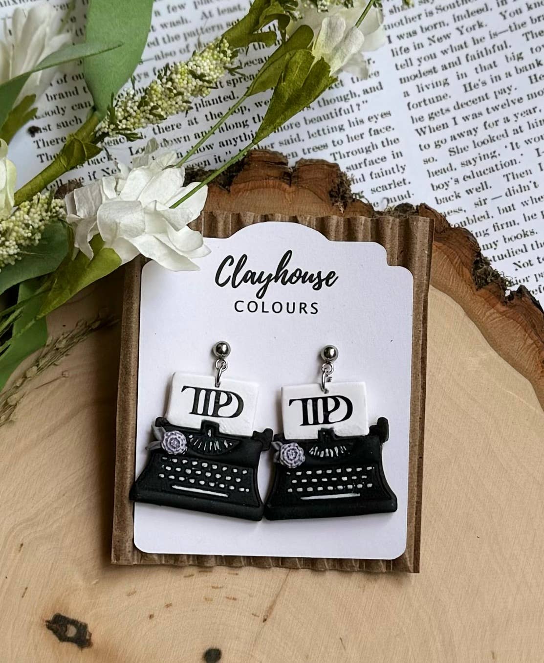 Clayhouse Colours - Wholesale Dangle Earrings - Taylor Swift The Tortured Poets Dept | Swiftie Earrings 0
