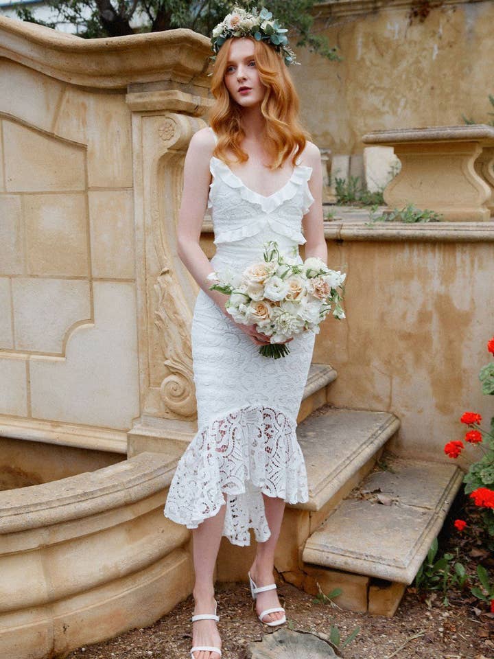 Vestido Leanne - Blanco para venta al por mayor de Twosisters The Label