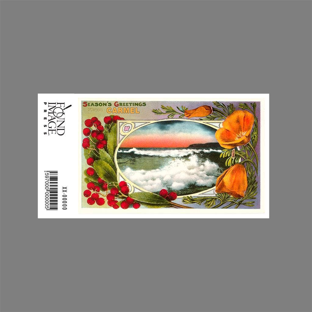 Found Image Press – Großhandel Aufkleber – Sticker CC-88 Saisonale Grüße aus Carmel1