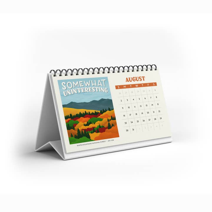 Amber Share | Subpar Parks - Wholesale Calendar - Subpar Parks 2026 Illustrated National Parks Desk Calendar8