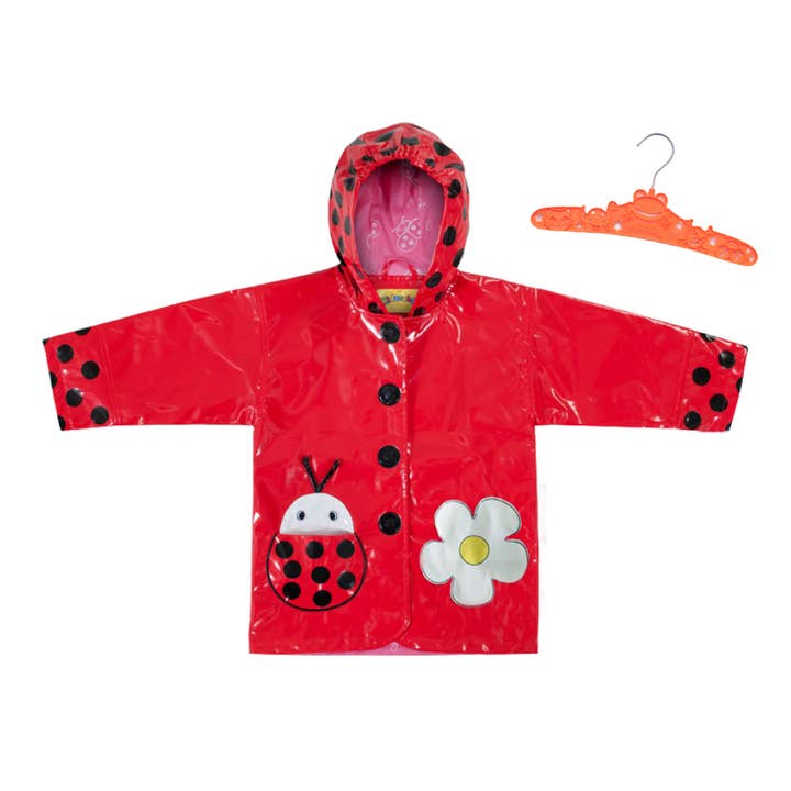 Impermeabile Kidorable Ladybug con grucce intagliate Kidorable per la vendita all'ingrosso da parte di Kidorable