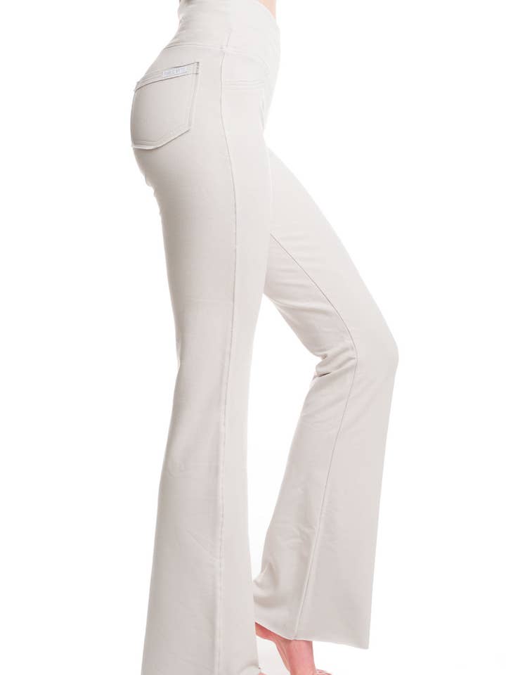 High Rise Bamboo Pocket Flare for wholesale by Public Myth