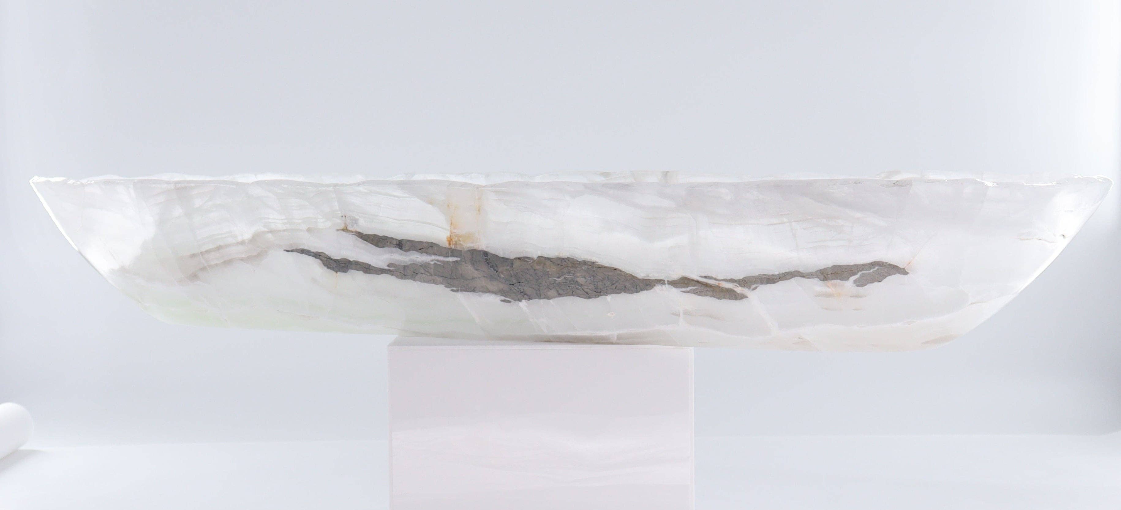 Mi Esperanza Minerals - Wholesale Decorative Plate/Dish/Bowl - Onyx Canoe Bowl1