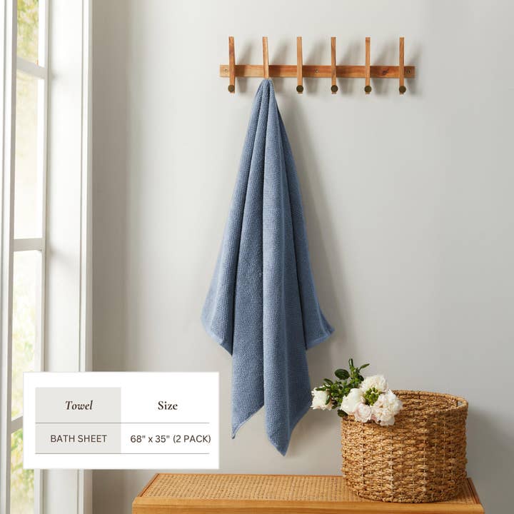 BH Collective - Wholesale Towel Set - Cotton Textured Bath Towel Set - Acacia Collection122