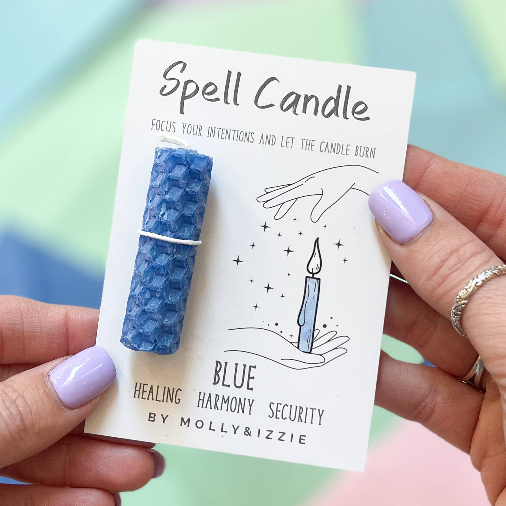 Spell Candle - Blue for wholesale by by Molly&Izzie