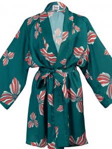 Det ikoniske Kimono/Bali grønne print for engroshandel hos Bubble Mood
