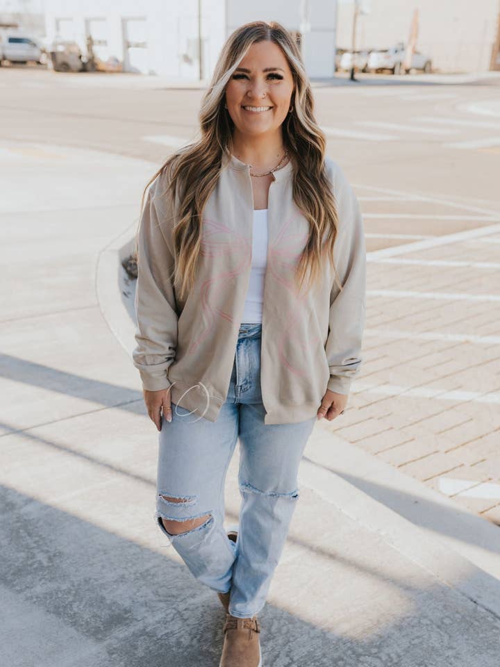 Du är så älskad Coquette Bow Cardi Sweatshirt för wholesale av CMD Wholesale