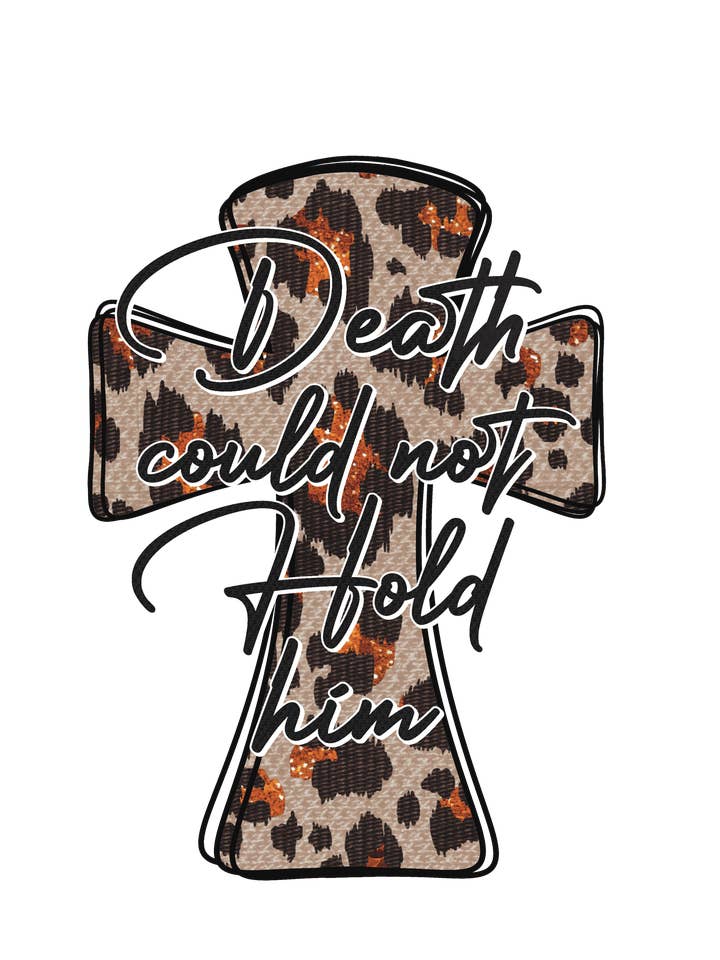 Cheetah Cross DTF Ready to press for wholesale by HQL Apparel