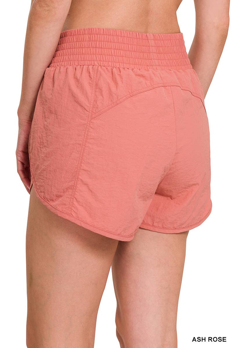 COPPER Windbreaker Smocked Waistband Running Shorts for wholesale on Faire3