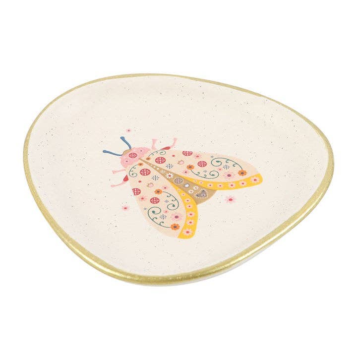 Something Different Wholesale - Wholesale Jewelry Dish - Floral Moth Trinket Dish2