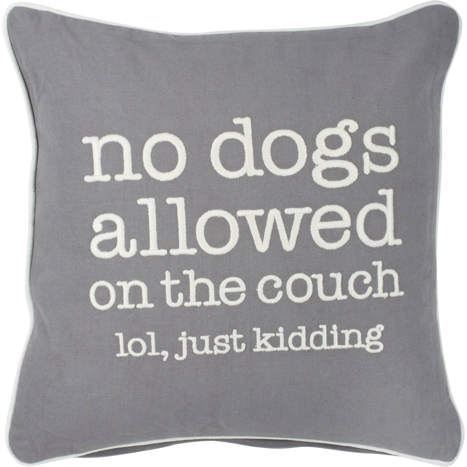 Primitives by Kathy - Wholesale Throw/Decorative Pillow - No Dogs Allowed On The Couch Pillow2