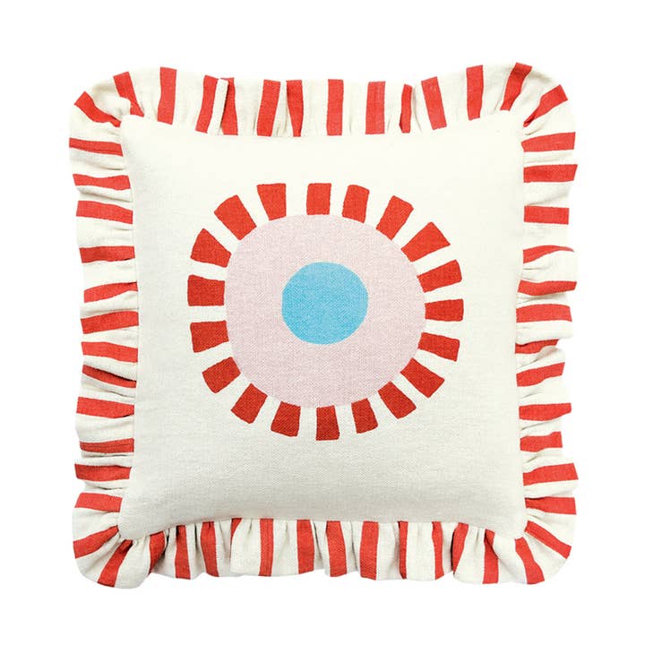 Cojín con volantes Big Top WHOLESALE, solo funda para venta al por mayor de Oak & Ave