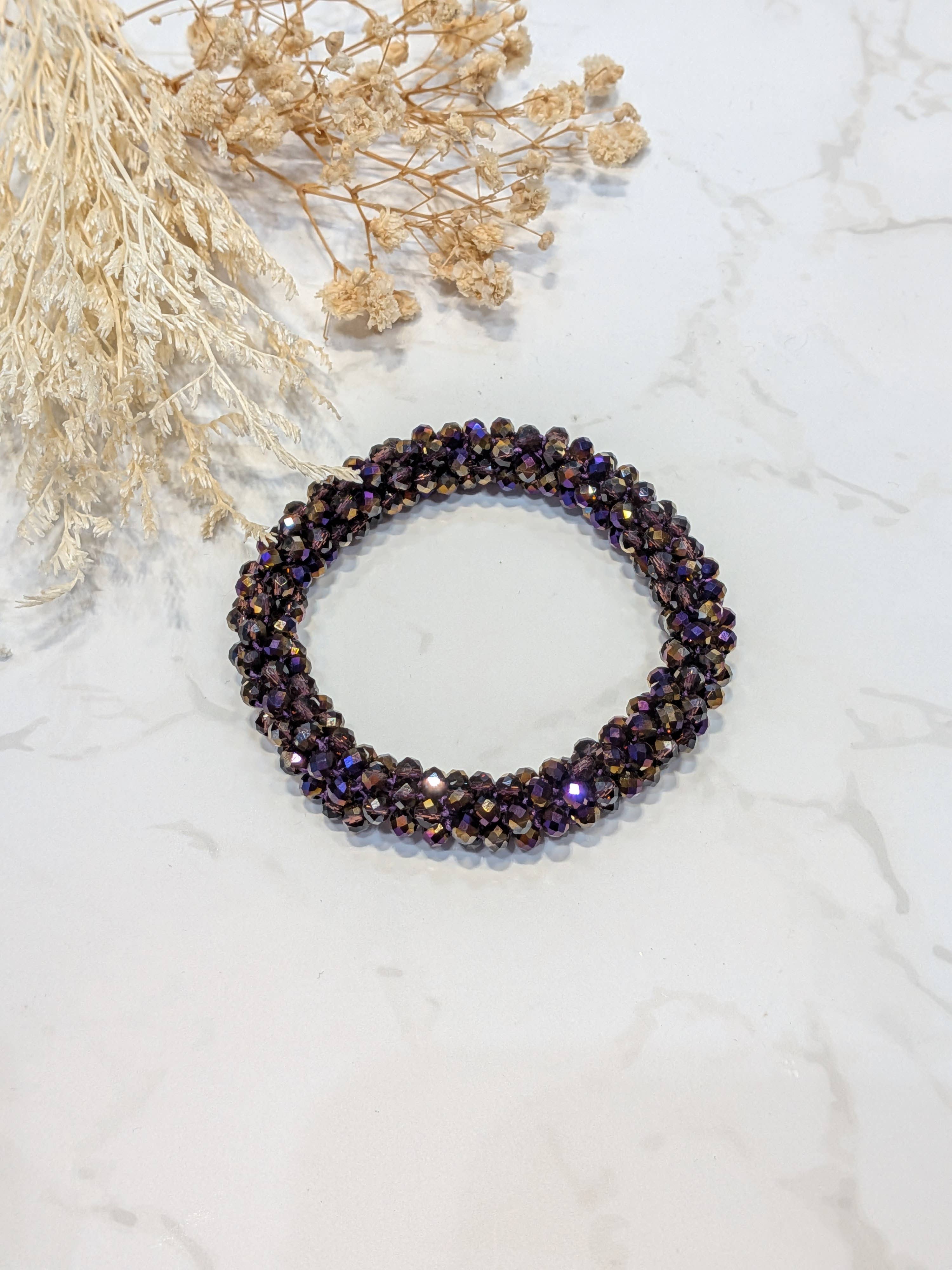 LOLO & YAYA - Wholesale Link & Chain Bracelet - Black-tone crystal effect bracelet10