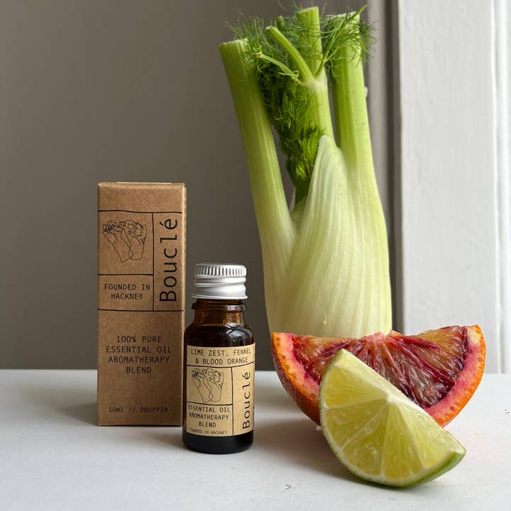 Miscela di Oli Aromaterapici con Scorza di Lime, Finocchio e Arancia Rossa per la vendita all'ingrosso da parte di Bouclé