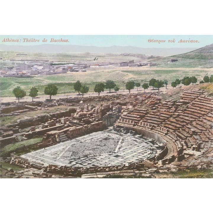 Found Image Press - Wholesale Sticker - Sticker AH-77 Amphitheater of Bacchus, Athens, Greece
