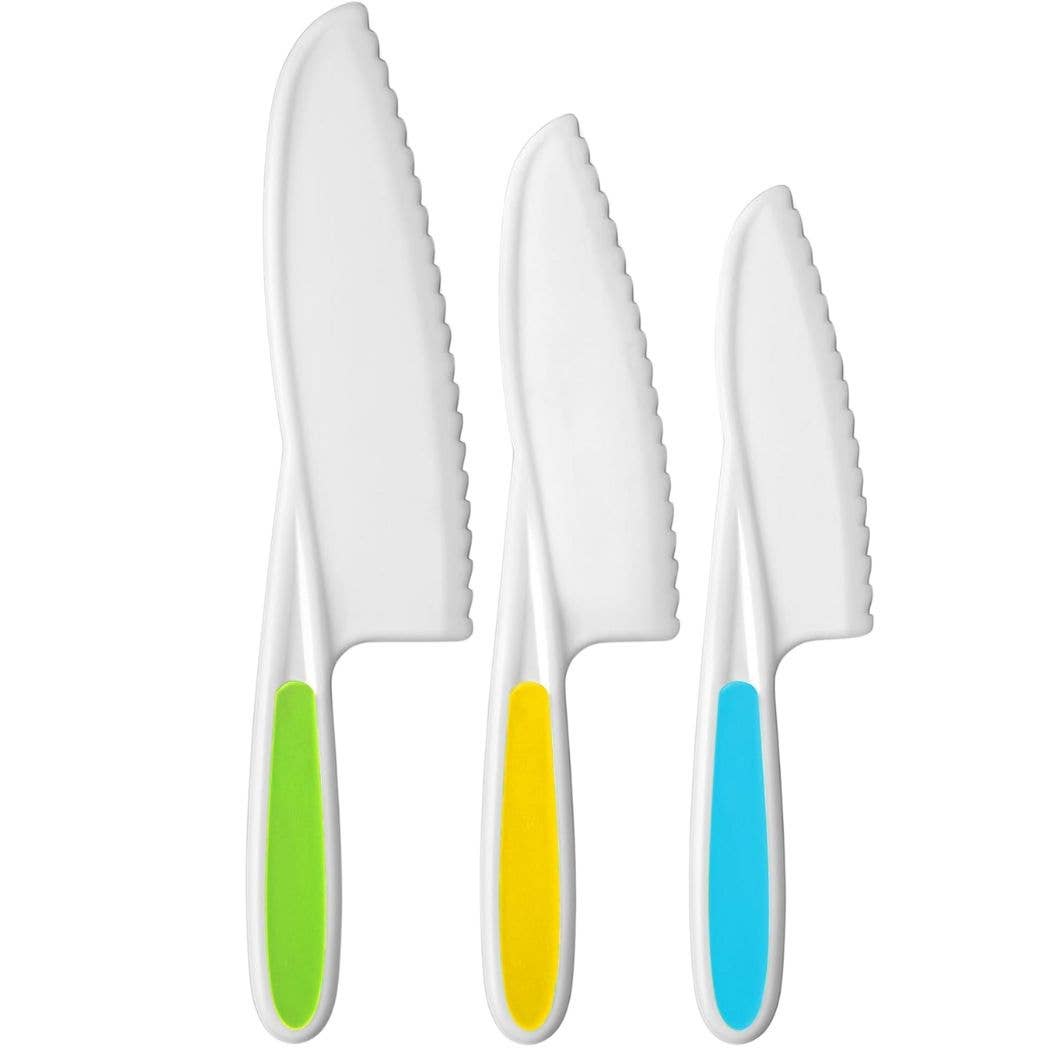 Zulay Kitchen - Wholesale Knife Set - Safety Knife Set for Kids – 3-Piece Montessori Kitchen Tool18
