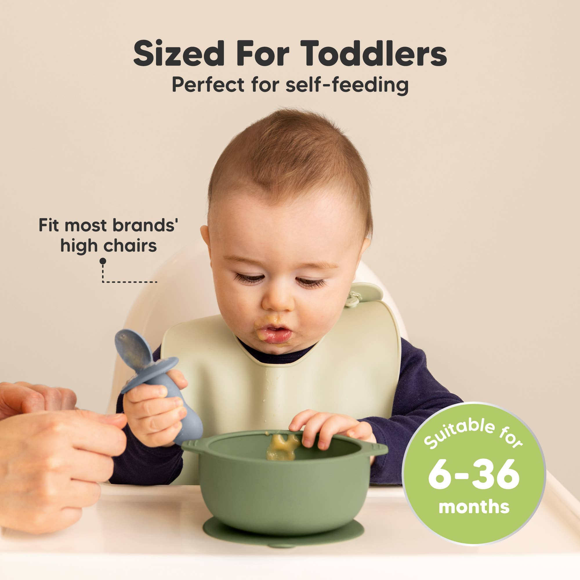 Slate 2-Pack Prep Suction Bowls with Lids, BPA-Free Baby Bowls for wholesale on Faire2