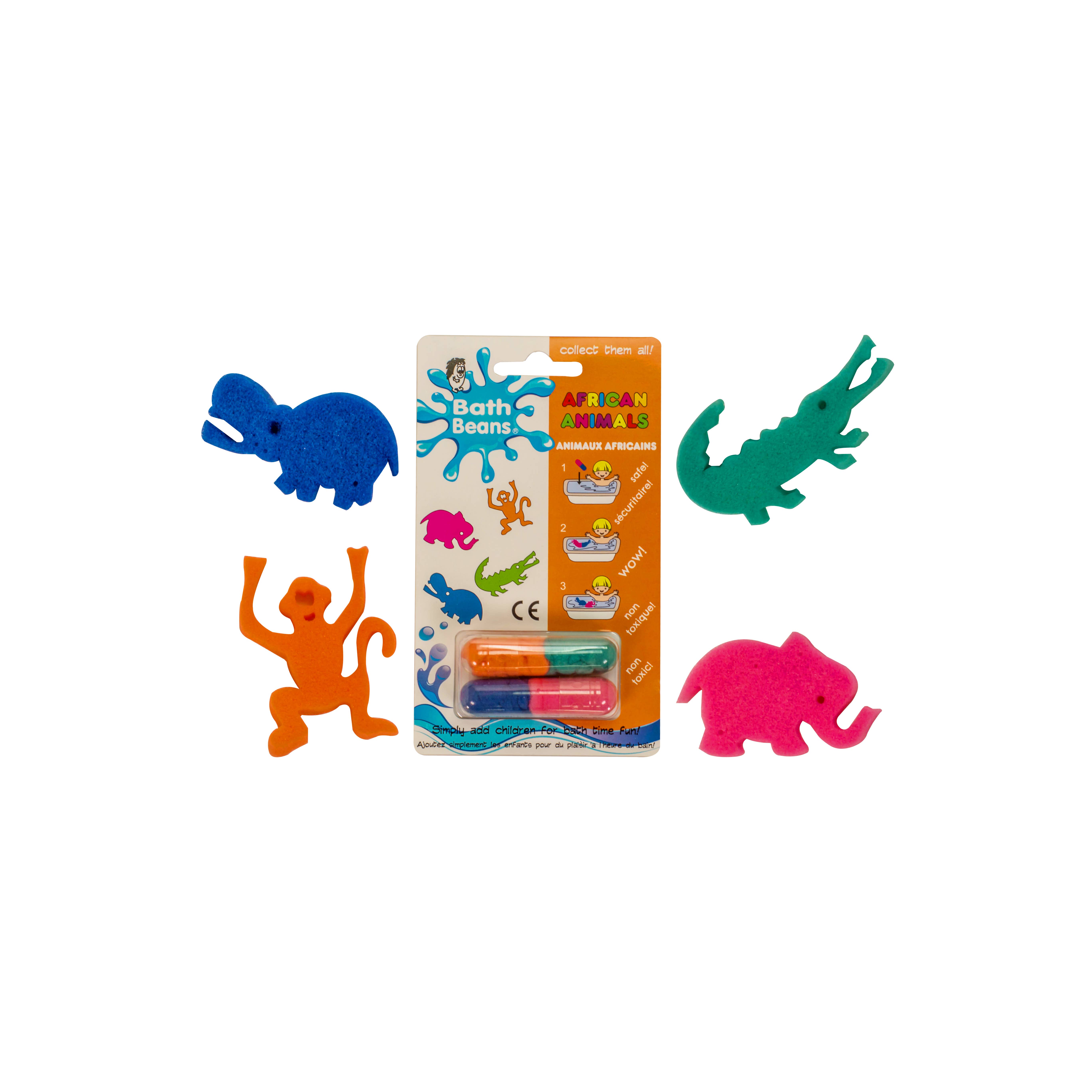 The Bean People - Wholesale Bath Toy - Baby - Bath Beans - African Animals