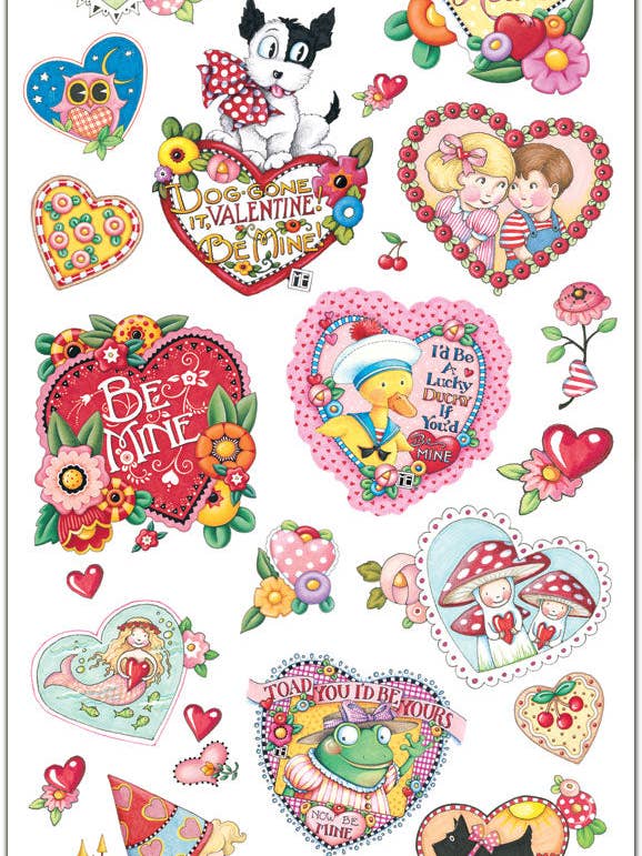 ME205 Mary Engelbreit® Mary's Hearts Stickers for wholesale by Violette Stickers