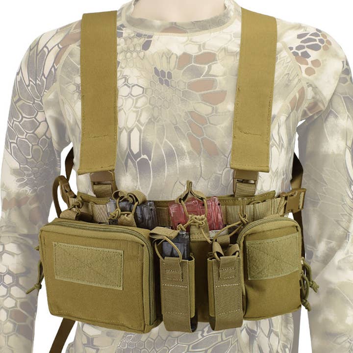 Lightweight 1000D Camouflage Chest Hanging Multifunctional Vest and other Purchase Wholesale field bag. Free Returns & Net 60 Terms on Faire trending on Faire.