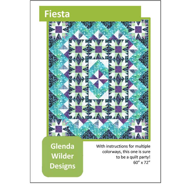 Fiesta Quilt Pattern for wholesale by Glenda Wilder Designs