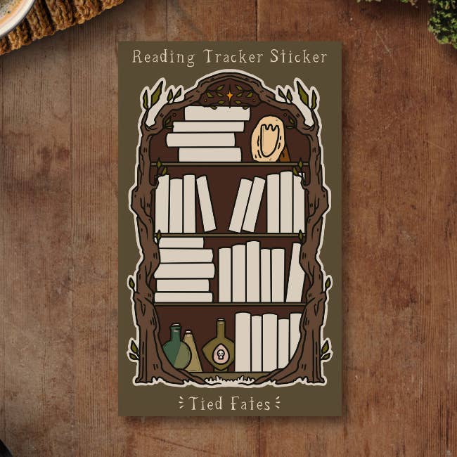 Autocollant de suivi de lecture pour habitant de la forêt pour la vente par Tied Fates